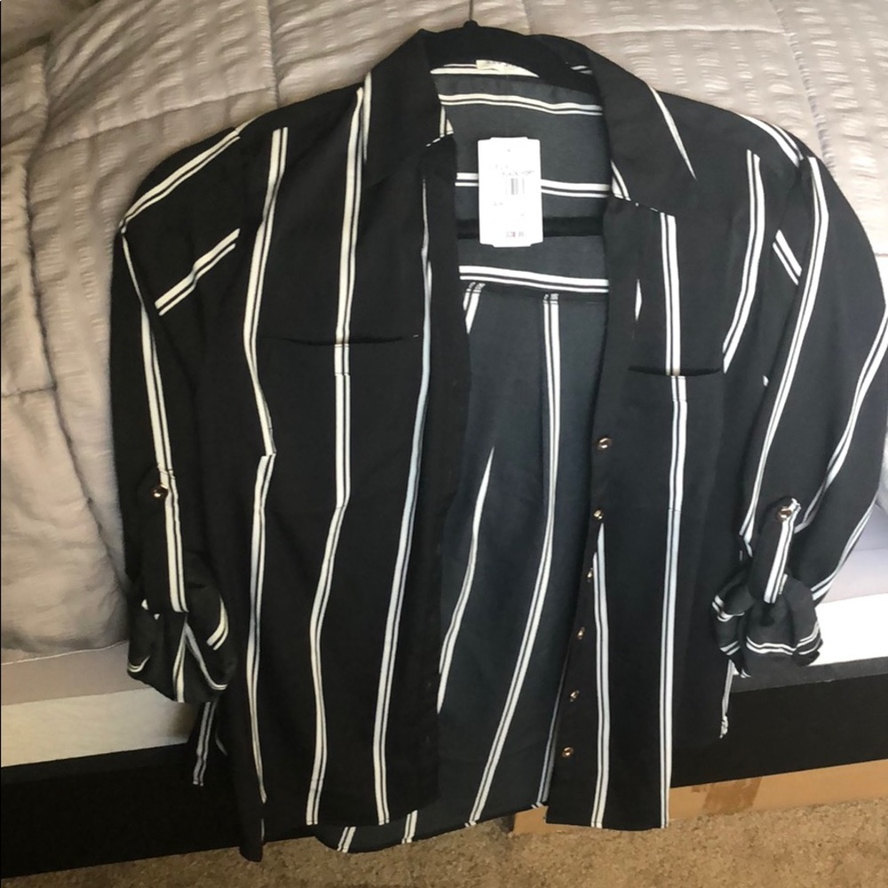Long sleeve button up blouse